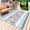 Blue, variant on Blue Coastal Outdoor Rug for Patio/Deck/Porch, Non-Slip Large Area Rug 5 x 7 Ft, Ocean Eucalyptus Starfish Coral Leaves Indoor Outdoor Rugs Washable Area Rugs, Reversible Camping Rug Carpet Runner