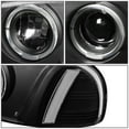 thumbnail image 2 of NUVISION for 01-07 GMC Sierra Denali Dual Halo Projector Bumper Headlight Black/Clear, 2 of 6