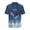Blue, variant on Soft Men's Short Sleeve Shirt for Travel Resort, Zigzag Stripe Print Non Elastic Breathable Men's Short Sleeve Button Down Shirt Skin Friendly
