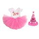 thumbnail image 5 of Vestido de muñeca americana Vestido Y Sombrero De Cumpleaños De Moda Para Muñeca Americana De 18 Pulgadas Dress Up Pink Magideal Vestido de muñeca americana, 5 of 6