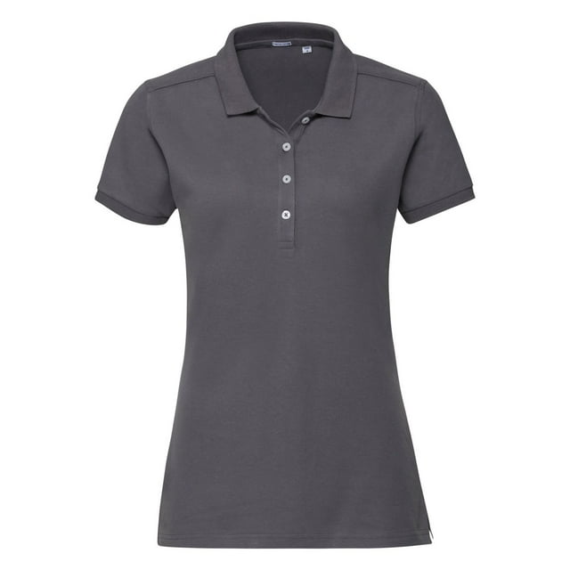 Russell Polo Extensible à Manches Courtes pour Femmes