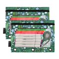 thumbnail image 5 of FORMRS 2 Pack Pencil Pouch for 3 Ring Binder with Clear Window Zipper Pen Case Stationery Organizer, Blue Flowers Pattern, 5 of 6