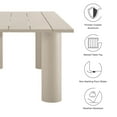 thumbnail image 2 of Modway Dining Table in Taupe, 2 of 9