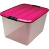 IRIS 60-Quart Pink Storage Bin, Set of 6