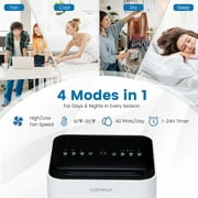 Costway 5000 BTU (8000 BTU ASHRAE) Portable Air Conditioner 4-in-1 AC Unit with Cool Fan Dehum Sleep Mode