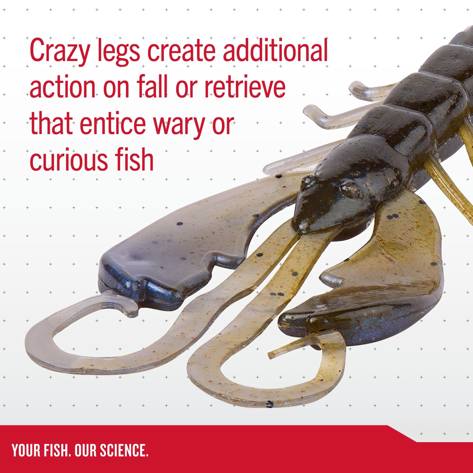 Berkley PowerBait 4" Crazy Legs Chigger Craw