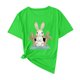 thumbnail image 1 of Camisas de Manga Corta para las Mujeres Moda Casual Impresión Cuello Redondo Suéter Tee Blusas, 1 of 4