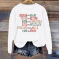 thumbnail image 2 of Tanghaowl Sweatshirts for Women Loose Fit Oversized Sweatshirts Hoodies Crew Neck Pullover Sweaters Casual Comfy Fall Fashion Outfits White S, 2 of 4