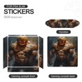 thumbnail image 4 of Decal Skin for PS4 Slim / PS4 Pro / PS4, Whole Body Vinyl Sticker Cover for Playstation 4 Console and Controller (strong pumpkin), 4 of 5