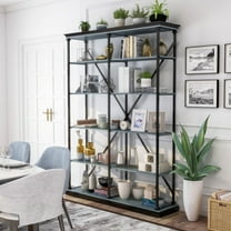 Furniture of America Macea Bookcase, Antique Blue, 58-Inch