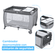 thumbnail image 5 of Cuna Corral Dodo Baby Lumi Con Cambiador Y Mosquitero Negro, 5 of 10