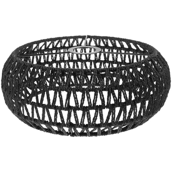 AURARMLET Black Woven Lampshade Lamp Shade with Light Diffusion for Home and Office Use 1 Piece