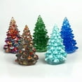 thumbnail image 2 of HOOUN 1PC Natural Quartz Crystal Tumbled Resin Christmas Tree Decoration Reiki Healing-Colorful Seashell+Red Sequins, 2 of 5