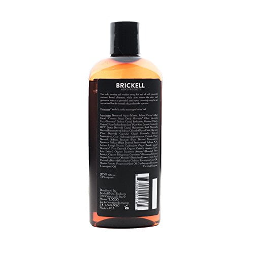 brickell men's clarifying gel face wash