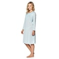 thumbnail image 2 of Casual Nights Women's Pointelle Pintucked Long Sleeve Nightgown, 2 of 2