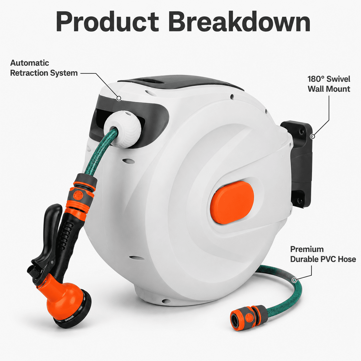 Retractable Hose Reel Automatic