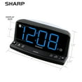 thumbnail image 7 of Sharp LED Digital Alarm Clock - Simple Operation - Easy to See Large Numbers, Built in Night Light Blue Digit, 7 of 7