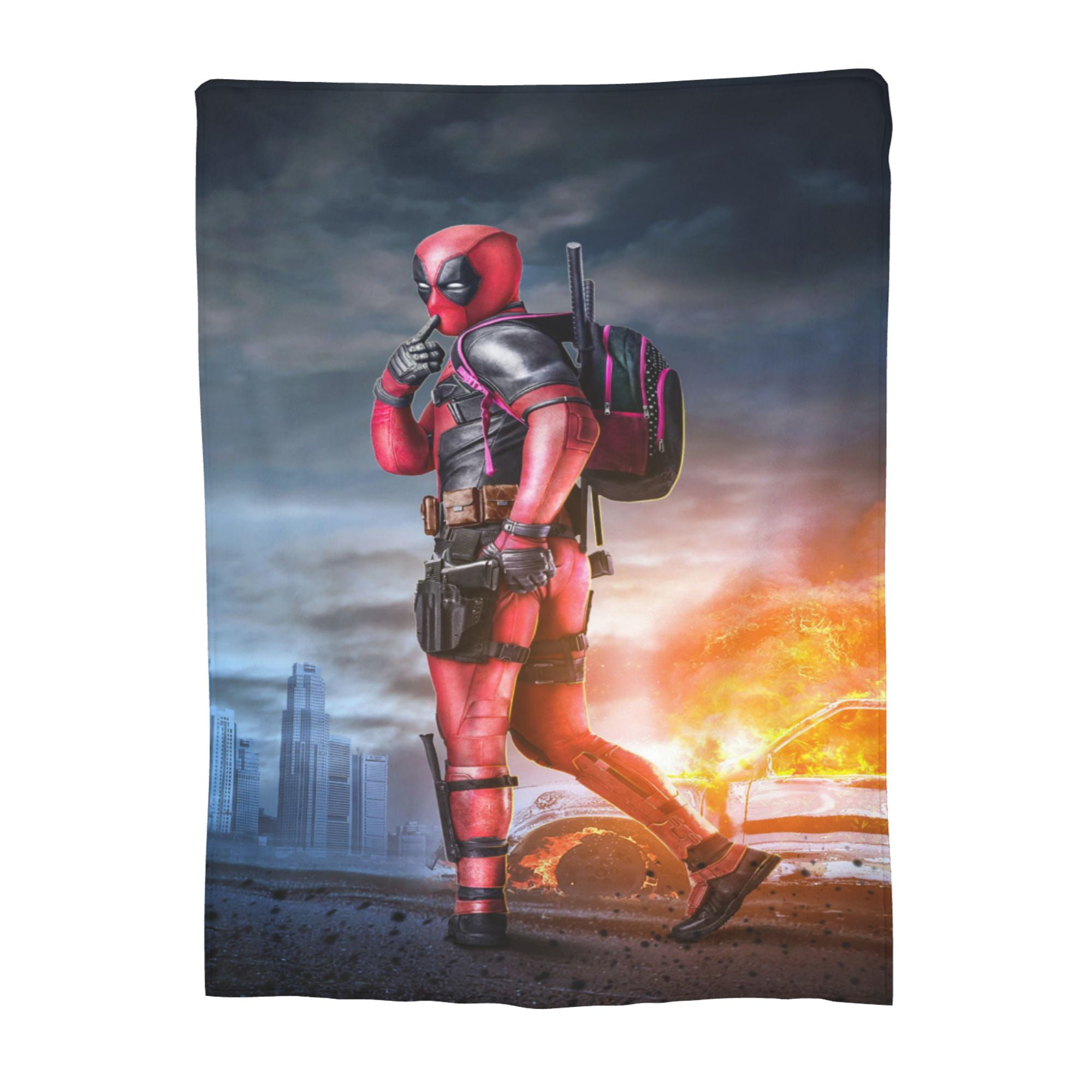 Deadpool Blanket Ultra Soft Flannel Throw Blanket Lightweight Warm Cozy Bed Blankets Gifts for Kids Adults 40 x30 Walmart
