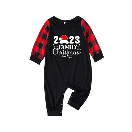 

Vokewalm Christmas Family Pajamas | Anti Fade Elastic PJs Matching | Long Sleeve Family PJ Set for Festivals Holidays New Year Daily Wear