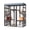 Black+Orange, variant on Wooden Catio Outdoor Cat Enclosure Large Cat House for for Mulitiple Cats Walk ,2 Napping House Cat Enclosures House , 62.6" Outdoor Cat Catio with Waterproof Cover,Ramp,Gray