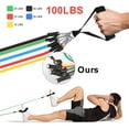 thumbnail image 4 of BN-LINK 100Lbs Resistance Bands Set for Working Out, Workout Bands for Men and Women, Simple Exercising Bands Set for Strength Training Equipment at Home., 4 of 6