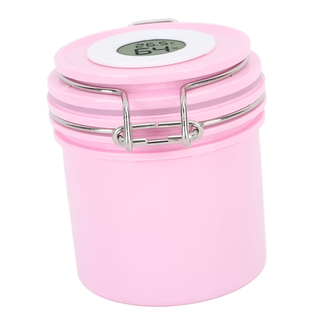200ml Eyelash Glue Storage Tank, Temperature and Humidity Display, Large Capacity, Extended Lifespan, Stainless Steel Lock, Nail Glue and Eyelash Shop Essential