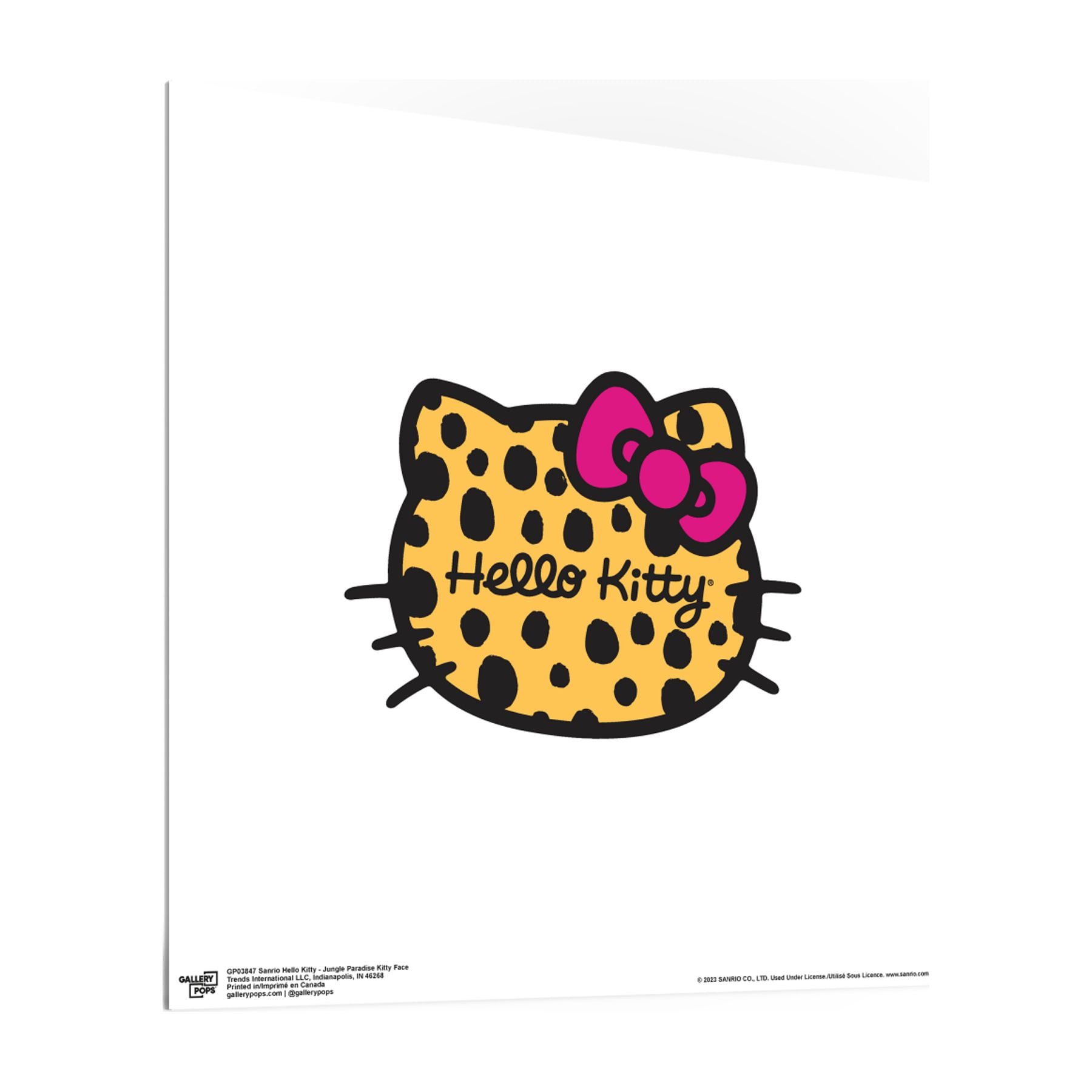 Gallery Pops Sanrio Hello Kitty - Jungle Paradise Kitty Face Wall