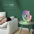 thumbnail image 3 of Ventilador de Escritorio Multicolor LED, Luz Ambiental, Carga USB, Ajuste de Gran Volumen de Aire, Pequeño Ventilador Eléctrico Silencioso B, 3 of 5