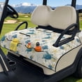 thumbnail image 2 of Xoenoiee Turtle Seahorse Starfish Seashell Coral Print Golf Cart Seat Covers with 4 Front Pockets Golf Cart Seat Towel Blanket for All Seasons, Easy Install and Clean, Protect Your Golf Car Seat, 2 of 6