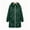 Army Green, variant on Women's Packable Long Rain Jacket, Lightweight Waterproof Nylon Windbreaker Hooded Raincoat for Travel Outdoor, S-2XL