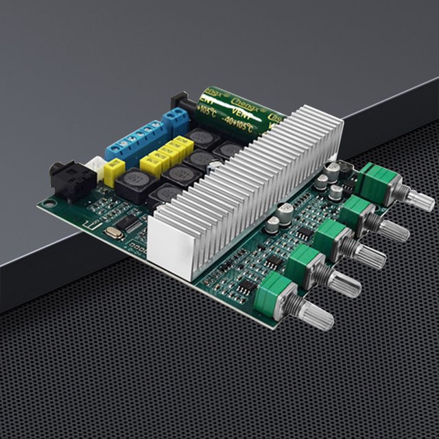Placa amplificadora de audio TPA3116 DC12V-24V 2x50W+100W Compatible con Bluetooth 5.0
