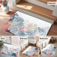 thumbnail image 6 of Summer Marine Life Washable Area Rug 2 x 3 ft Ocean Coral Coastal Starfish Blue Conch, Soft Non Slip Rugs Stain Repellent Indoor Felt Carpet for Living Dining Room Bedroom Home Office, 6 of 9