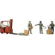 Woodland Scenics Workers and Forklift, O Scale