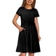 thumbnail image 3 of Girls Summer Dress Tween Dresses Short Sleeve Casual Dress with Pockets Soft and Breathable Perfect for Everyday Wear ,Sie:110, 3 of 10