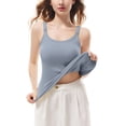 thumbnail image 6 of Purcolt Women's Maternity Nursing Cami Tank Top with Built-in Shelf Bra Sleeveless Comfort Stretch Maternity Shirts Pregnancy Basic Camisole Shirt for Breastfeeding, 6 of 8