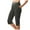 Grey, variant on vigerkar Women's High-Waisted Yoga Pants – Side-Slit Workout Capris with Pockets, Athletic Stretch Lounge Pants Black, XL