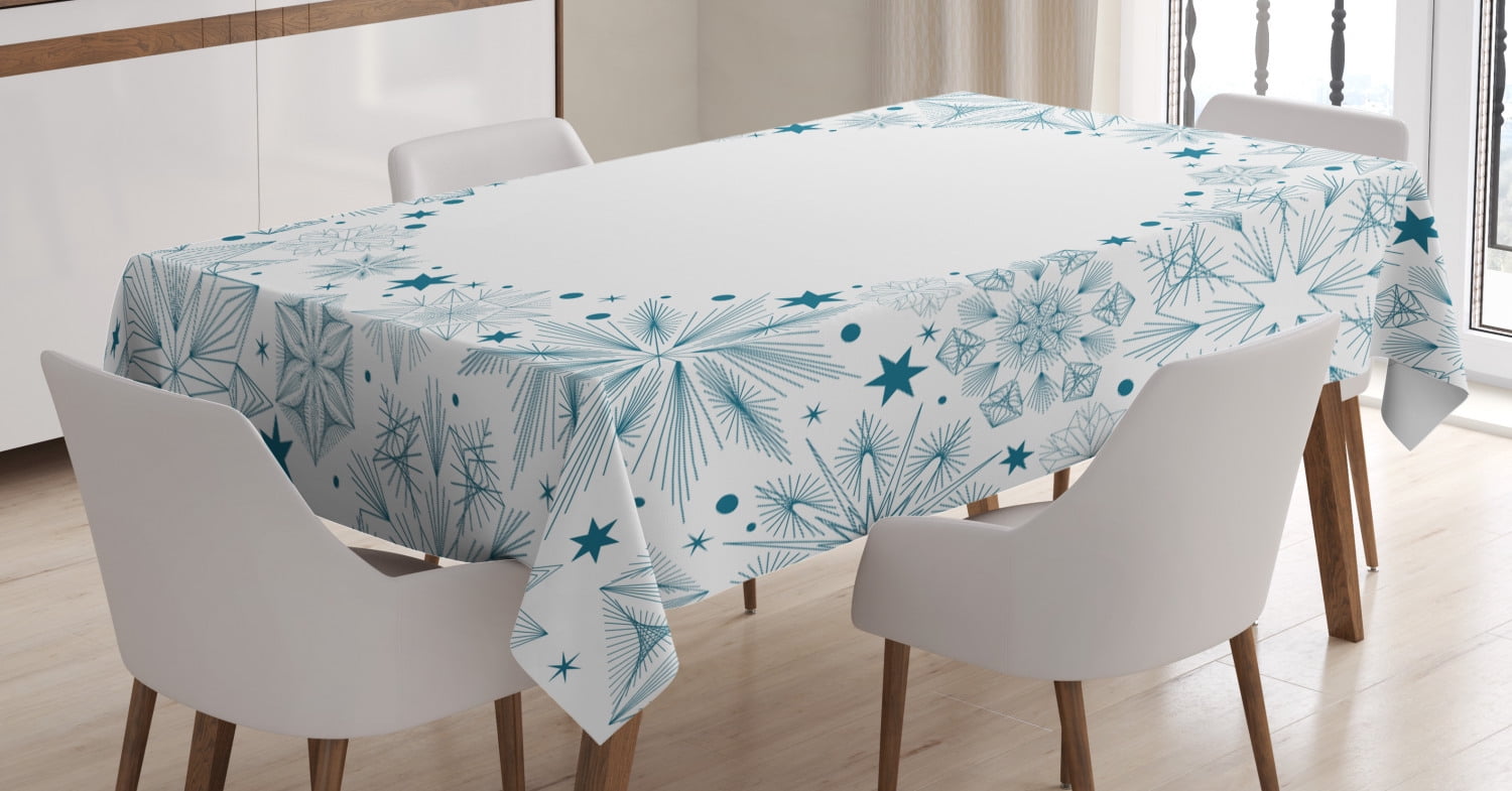 Details about   3D Night Snowflak N14 Christmas Tablecloth Table Cover Cloth Birthday Party Ange 