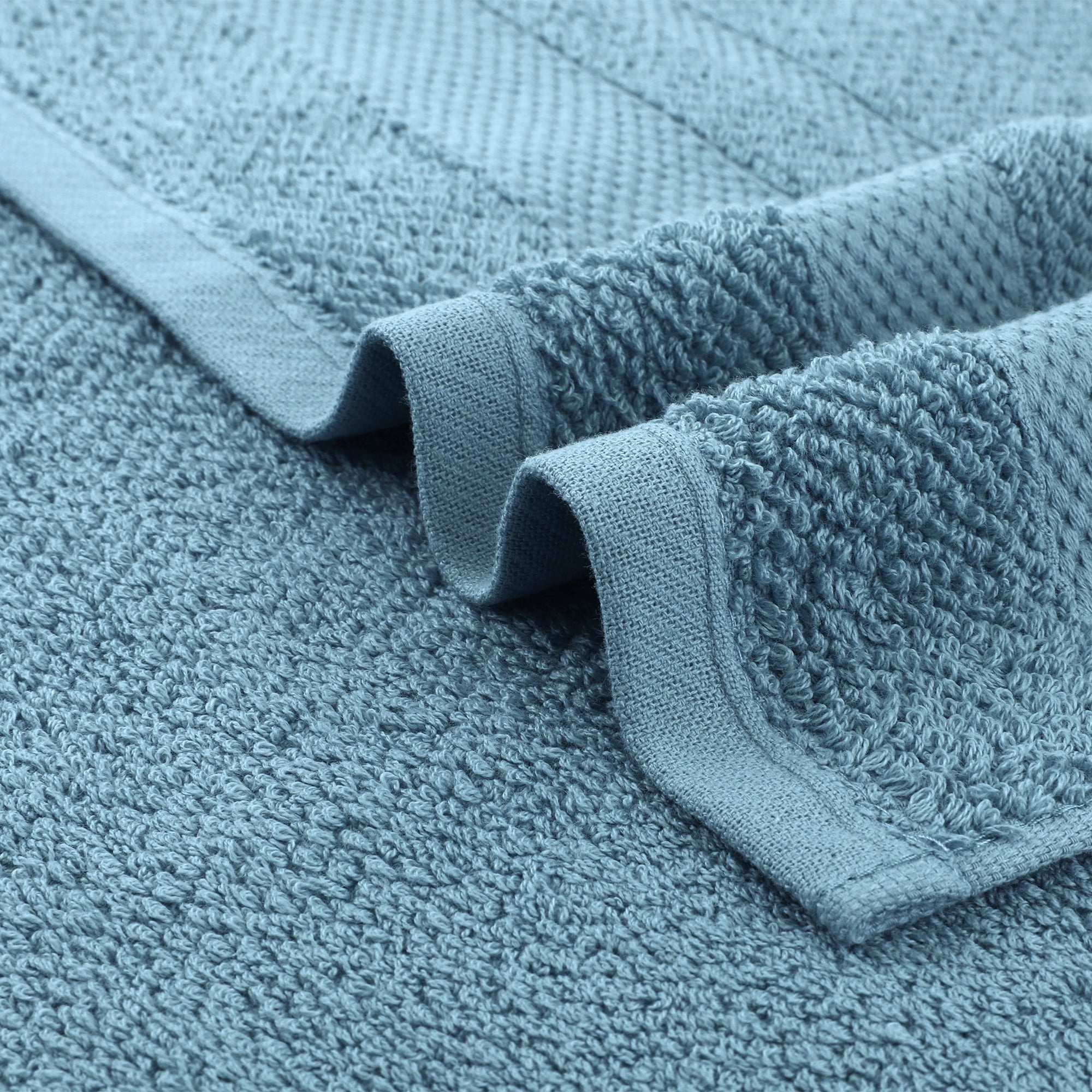Unique Bargains Solid Hand Towels Absorbent Towel for Bath Kitchen Brown/Blue 6 Pack