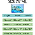 thumbnail image 3 of Crawling Indoor Carpet Play Mat Sea Turtle Floats for Living Room Bedroom Educational Nursery Floor Mat Area Rugs 72x48in Carpet Runner, 3 of 6