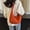 🔥 orange_Base#2072, variant on Nylon Shoulder Bag | Large Crossbody Half Moon Slouchy Purse | Minimalist Style | Multiple Zip Pockets | Adjustable Strap | Lightweight | Durable | 38x33cm | For Work, Daily Use, Travel | Sewing