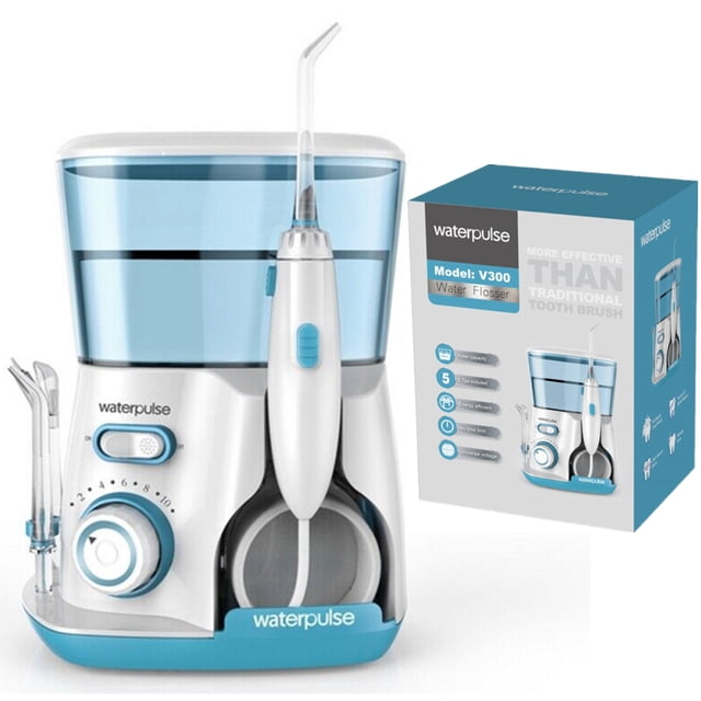 Waterpulse Irrigador Bucal Eléctrico Limpiador de Dientes, Hilo Dental, Higiene Bucal, Color Verde