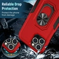 thumbnail image 3 of case iPhone 13 pro case iPhone 13 pro case for Woman,with Stand Built-in Bracket and Magnetic Metal Plate, Dual-Layer Sturdy and Durable Case for iPhone 13 pro(Red, 3 of 12