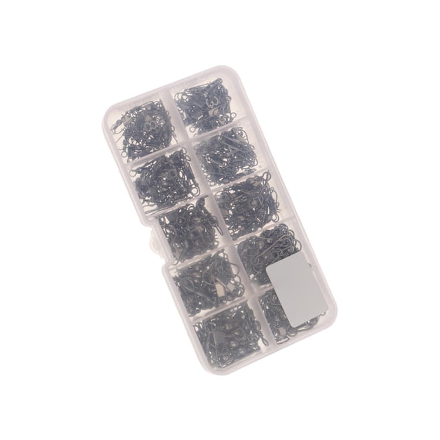 relayinert High-Performance Coarse Sea Carp Fishing Tackle with Small Hook Line Link Connector Swivels 200 pcs 1Set