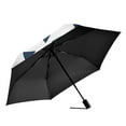 thumbnail image 2 of FORMRS Travel Umbrella Folding Auto Open Close Windproof Rain UV Protection, White Minimalist Triangles, 2 of 8