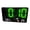 Green, variant on Small Plugs In Clock Featuring Large Touch Screens Indoor Thermometers Night Light & Adjustable Alarm for Home Office Us