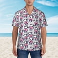 thumbnail image 2 of Honeii Baby Cow Print Men’s Hawaiian Shirt,Classic Button-Down Short Sleeve Shirt, for Beach, Vacation, and Outdoor Activities,Small, 2 of 7