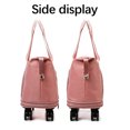 thumbnail image 6 of Universal Wheel Travel Bag, Large Capacity Folding Water-proof Travel Bag Handbag Handbag Travel Duffel Bag Ladies Multi-function Travel Bag Gifts Clearance Pink, 6 of 11