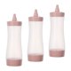 thumbnail image 3 of FELTECHELECTR 3 botellas transparentes flexibles de 350 ml: recipientes flexibles rellenables para aderezos, kétchup y salsa barbacoa. Dispensador de salsas para picnic y camping., 3 of 6