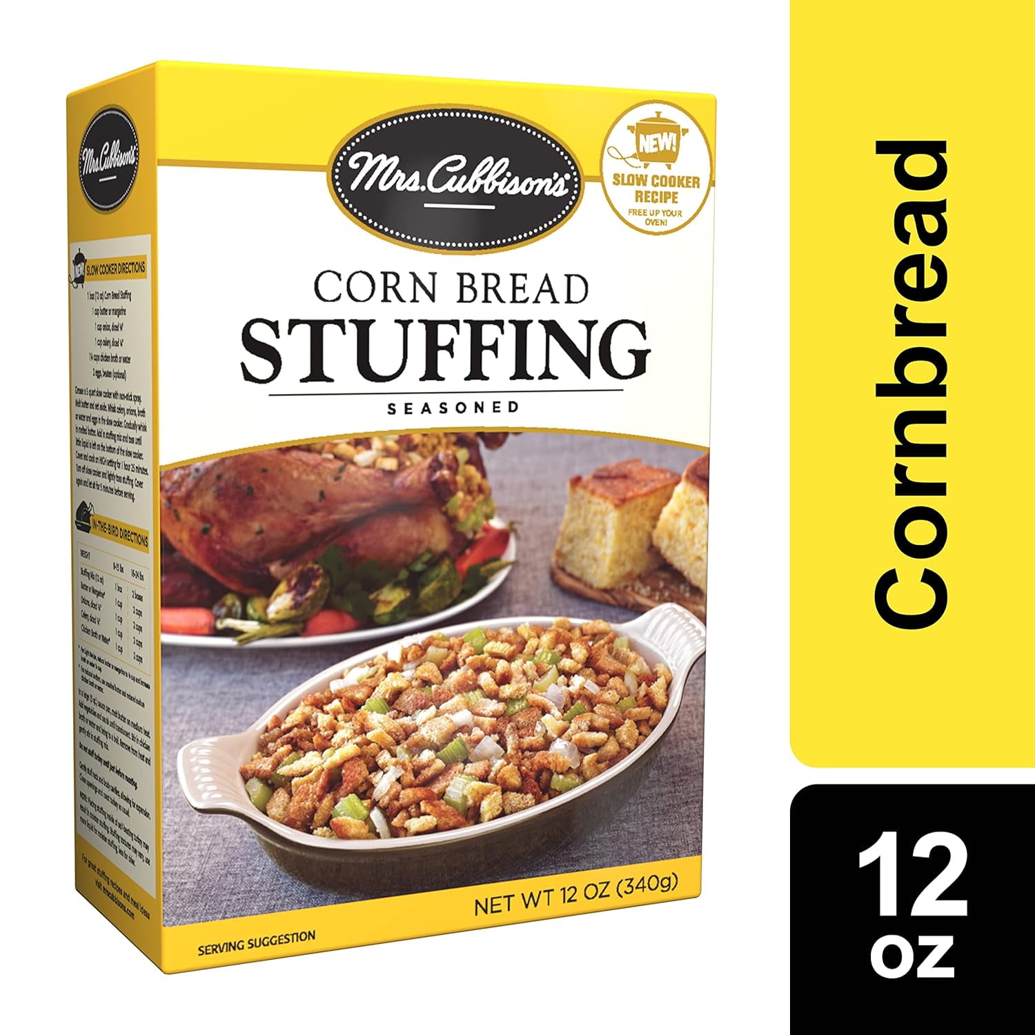 Mrs. Cubbison's Stuffing Mix, Corn Bread, 12 oz (Pack-4)