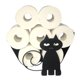 thumbnail image 4 of Soporte de rollo de papel higiéco de gato de hierro decorativo, montado en la de pie libre para el baño, accesorios de baño Sunnimix Portarrollos de papel higiénico novedoso, 4 of 8